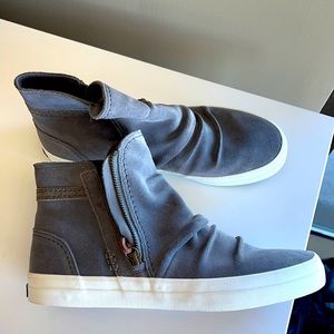 Sperry Grey Booties Sneakers 9.5